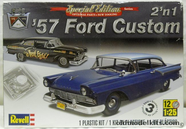 Revell 1/25 1957 Ford Custom - Stock or Racer, 85-4283 plastic model kit